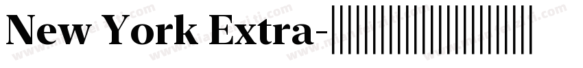 New York Extra字体转换